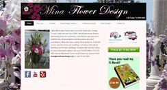 Desktop Screenshot of minaflowerdesign.com