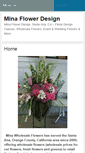 Mobile Screenshot of minaflowerdesign.com