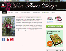 Tablet Screenshot of minaflowerdesign.com